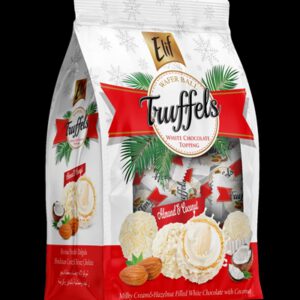 ELIF כדורי וופל שוקלד לבן קוקוס ושקד שלם  250 גרם 8\1