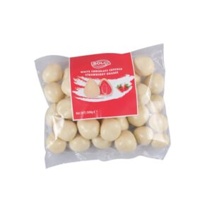 BOLCI.דרג'י שוקלד לבן במילוי תות שלם 500 ג 8\1
