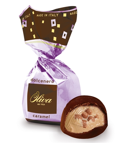 OLIVA DOLC002 פרחיני שוקולד מריר במילוי קרמל מלוח 1ק'ג 6\1