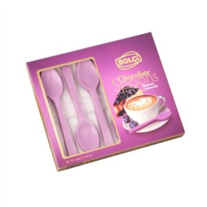 BOLCI.מארז כפיות שוקלד לבן אוכמניות 54 גרם 12\6\1