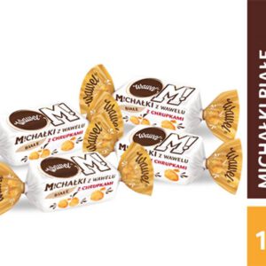 WAWEL.שוקלד לבן דגנים ו שברי בוטנים 1ק"ג 4\1