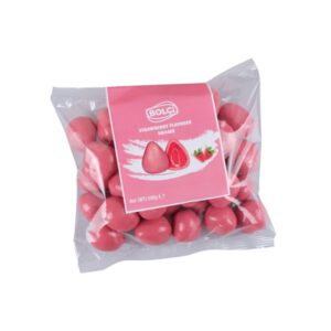 BOLCI.דרג'י שוקלד לבן ורוד במילוי תות שלם 500 ג 8\1