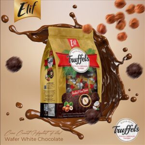 ELIF כדורי וופל שוקלד חלב שבבי קוקוס ואגוזים 250 גרם 8\1