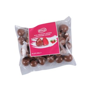 BOLCI.דרג'י שוקלד חלב במילוי תות שלם 500 ג 16\1