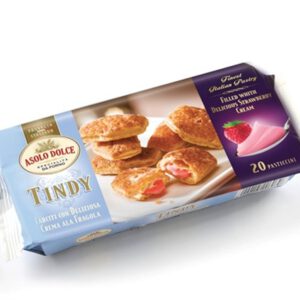 ASOLO.עוגיות בצק עלים קרם תות 110 ג16\1