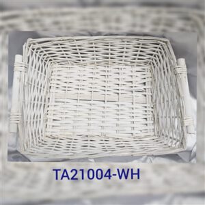 בולוס. סלסלה מלבנית לבנה גודל 50 ס"מ 30\1