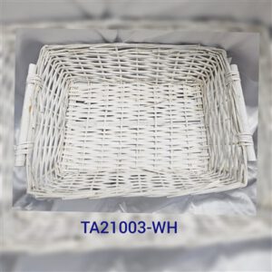 בולוס. סלסלה מלבנית לבנה גודל 55 ס"מ 25\1