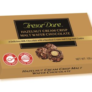 Tresor. בונב 100 גרם כדורי שוקלד קרם אגוז בעיצוב זהב 18\1