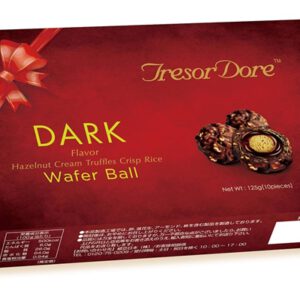 Tresor. בונב 125 גרם כדורי שוקלד מריר קרם אגוז בעיצוב אדום 18\1