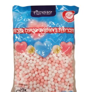 BOULOS.סוכריות דחוסות כדורים לבן ורוד 500 ג 20\1