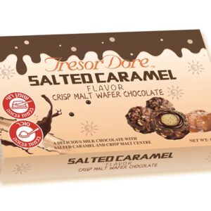 Tresor. בונב 100 גרם כדורי שוקלד קרם קרמל מלוח בעיצוב חום 18\1