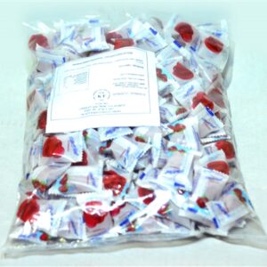 CANDY.סוכריות לב בטעם  תות 1 ק"ג 10\1
