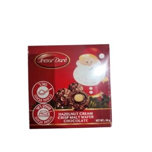 Tresor. בונב 50 גרם כדורי שוקלד קרם אגוז בעיצוב כריסמס 24\1