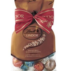 865732.מארז סרט שקית לינדור מיקס שוקלד חלב,קרמל מלוח,אייריש קרים 287ג 10\1