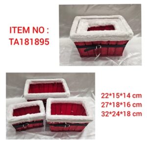 בולוס.ארגז עץ אדום קשיח חגורה סנטה שלישיה 10\40