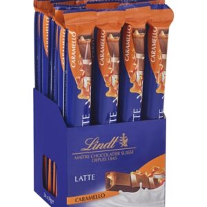 לינדט חטיף שוקלד חלב קרם קרמל 38 גרם 24\1