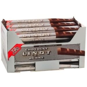 לינדט חטיף שוקלד מריר 72 % כסף 38 ג 24\1