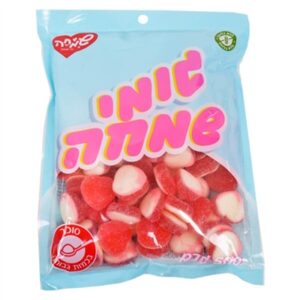 גומי לב ורוד לבן סוכר 500 גרם בד"ץ 20\1