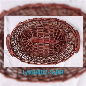 בולוס. סלסלה קש אובלית חומה גודל 10*30*42   40\1