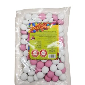 עדשים שוקלד מנטה בינוני לבן ורוד בדץ פרווה  400ג 20\1