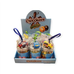 TOY.שוקלד עדשים עם צעצוע מכונית בצנצנת בדץ פרווה 140 ג 9\8\1