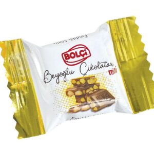 BOLCI.שוקלד חלב אגוז שלם מעודן ריבועים  1ק"ג 3\1