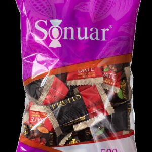 SONUAR-פרליני תמרים עם שקיד 500גרם1/6