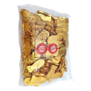 FISH.מטבעות דגים זהב שוקלד פרווה 500 גרם 20\1