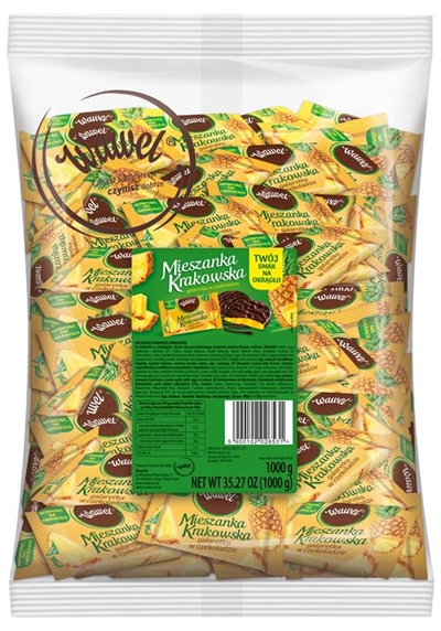 WAWEL.שוקלד מריר במילוי קרם אננס 1 ק"ג 41