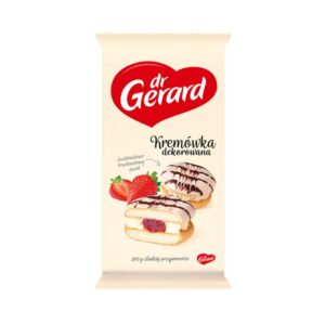 DR GERARD.עוגיות ספוג במילוי קרם שמנת ו תות 380 גרם 9\1