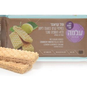 עלמה ופל קראנץ במילוי קרם לימון ללא סוכר 175 גרם  12\1