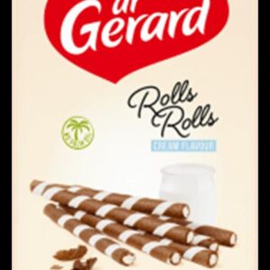 GERARD גלילית וופל בטעם קקאו ממולא קרם בטעם חלב 160 גרם 20\1
