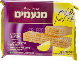 ופל מנעמים 200 גרם בטעם לימון24\1