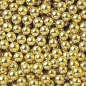 דרגי שוקלד כדורים  ציפוי זהב  מבריק 500 גרם 12\1