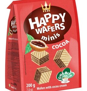 FLIS.שקית וופל קוביות במילוי קרם קקאו 200 ג 1041