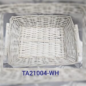 בולוס. סלסלה מלבנית לבנה גודל 50 ס"מ 30\1