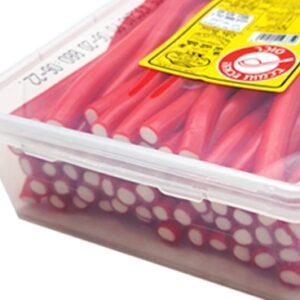 דאמל מגש צינור לקריץ אדום בטעם תות שדה  60 יחידות