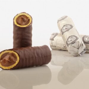 LAURENCE.שוקלד מריר ממולא קרם בננה ואגוז 1ק"ג 5\1