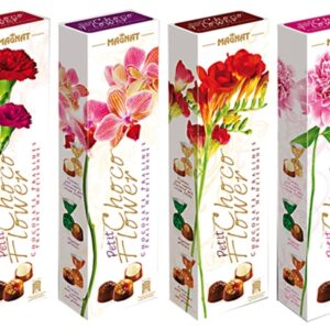 MAGNAT.מארז פרחוני במילוי מבחר שוקלד פרלינים 80 ג 241