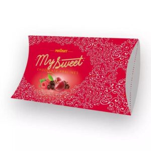 MAGNAT. בונב שוקולד חלב ממולא דובדובן ופטל 161 גרם 10\1