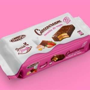 INSIFA.עוגה ספוג מצופה קרם תות כשר בדץ 300 ג 12\1