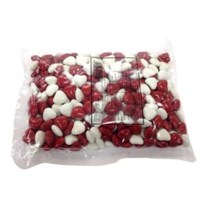 לבבות אדום ולבן עדשים שוקלד פרווה 400ג 201