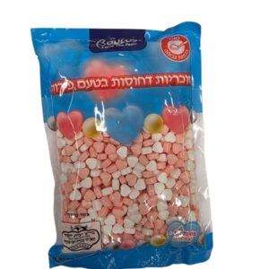 BOULOS.סוכריות דחוסות לבבות לבן ורוד 500 ג 201