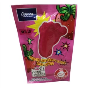 BOULOS.לקקן כף רגל וסוכריות קופצות בטעם תות 10 ג 40121