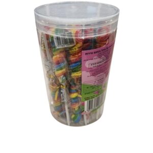 LOLLIPOP.סוכריות על מקל בורג צבעוני בצילנדר 24 יחי 121
