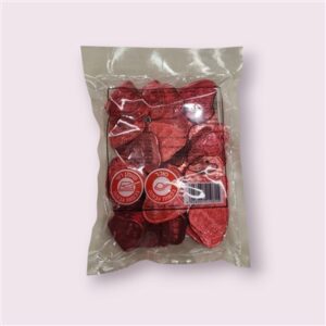 HEART.שוקלד לבבות צבע אדום בדץ פרווה 500ג 20\1