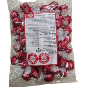 E5885 ROVELLI.שוקלד מריר במילוי קרם אגוז צבע אדום 800ג 81