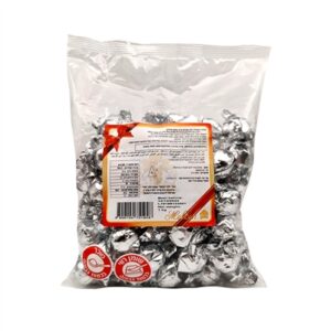 MELBON*.שוקלד חלב פרלינים קרם קקאו כסף מבריק  800 ג 81