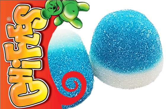 גומי תות וניל כחול סטי1 ק'ג 1/12