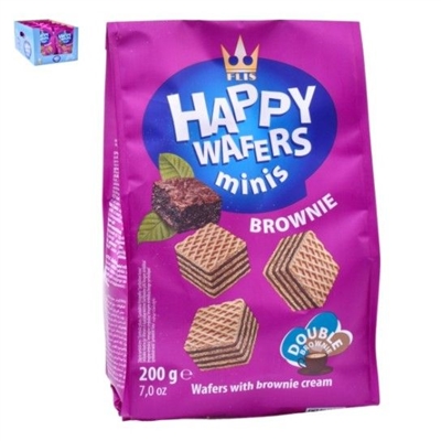 FLIS.שקית וופל קוביות במילוי קרם קקאו בראוני 200 ג 1041